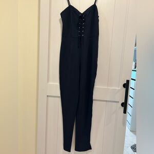 Sugar Lips Navy corset Jumpsuit